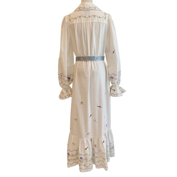 Alemais giulia embroidered midi dress US 4 - Picture 10 of 10